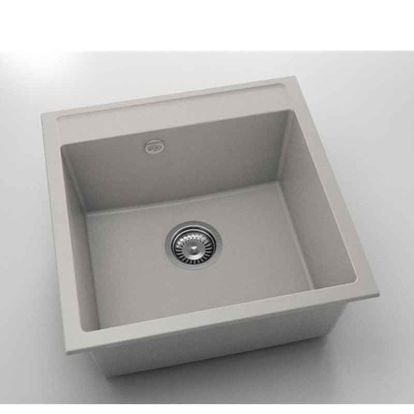 Chiuveta cu o cuva Fat Avangard 51 x 51 cm, light grey 1005