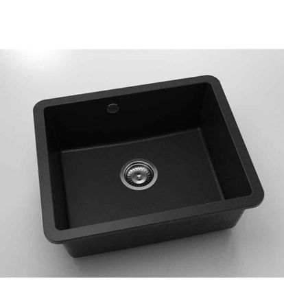 Chiuveta cu o cuva undermount Fat Avangard 56 x 46 cm, black metallic 1008