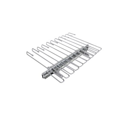 Suport din metal pentru pantaloni, glisiera cu bile, crom, 11 randuri