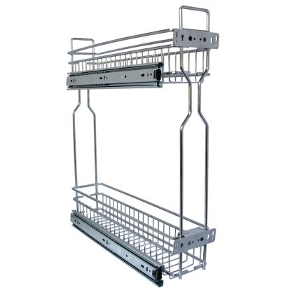 Cos Jolly Konig reglaj 3D 150x450, culisare laterala cu glisiera cu bile, corp de 200 mm, crom