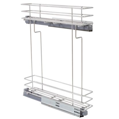 Cos Jolly 100x450, culisare laterala cu glisiera TANDEM BLUM, extragere partiala, corp de 150 mm, crom