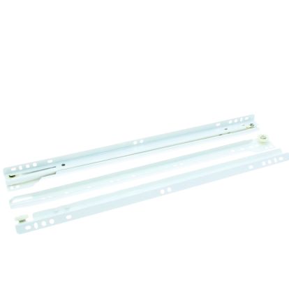 Glisiera STD cu rola extragere partiala, alba, L450