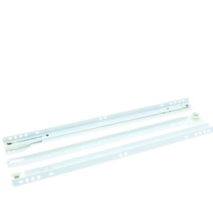 Glisiera STD cu rola extragere partiala, alba, L500