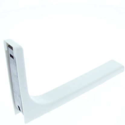 Consola din metal cu masca din plastic 145x240 mm, alba