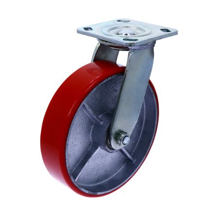 Rola din metal D200 cu flansa metalica pentru carucior marfa, 450 kg