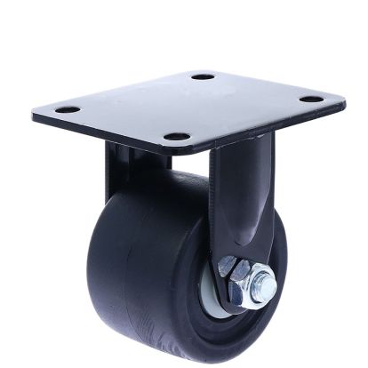 Rola din nylon D75 cu flansa metalica fixa pentru carucior marfa, 600 kg