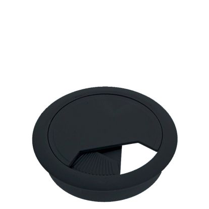 Trecere din plastic negru pentru cablu (D60)