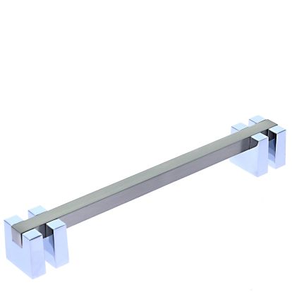 Maner din zamac Marellis Berno, satin nichel, capete crom