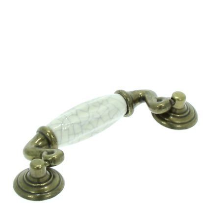 Maner din zamac cu ceramica Bernold 96 mm, antic