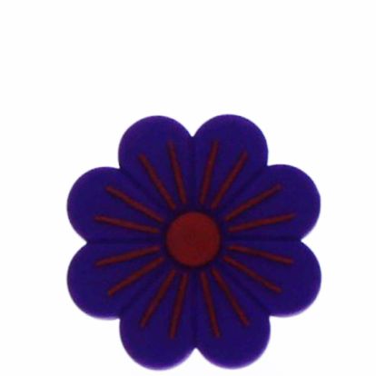 Buton mobila floare mov din plastic flexibil 38730.79