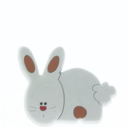 Buton mobila iepure din plastic flexibil