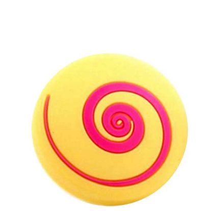 Buton mobila spirala galben din plastic flexibil 38749.95