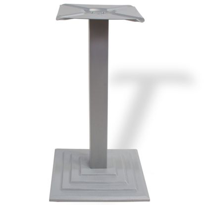 Picior masa central Leon din otel cu baza patrata din fonta H720x70x70, satinat