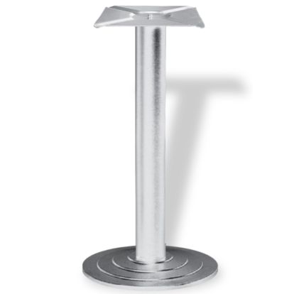 Picior masa central Thier din otel cu baza rotunda H720xD76, satinat