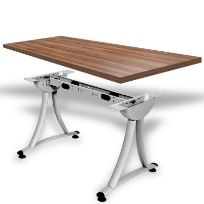 Picior birou Hudson extensibil H720, satinat