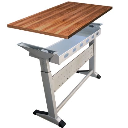 Picior birou Jensen extensibil cu reglaj pe inaltime H620-720, satinat