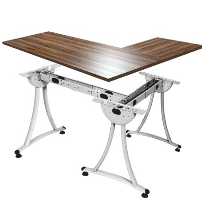 Picior birou Mark extensibil tip L H720, satinat