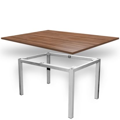 Picior cadru Edwin din otel pentru masa extensibila H720, satinat