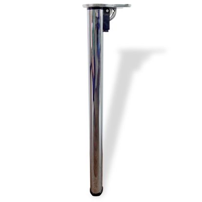 Picior masa HDD Yann rotund rabatabil din otel H710xD50, crom