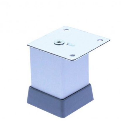 Picior patrat Uberto reglabil din aluminiu H80x40x40, satinat