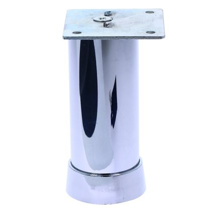 Picior sofa Clio rotund reglabil din aluminiu H100xD40, crom