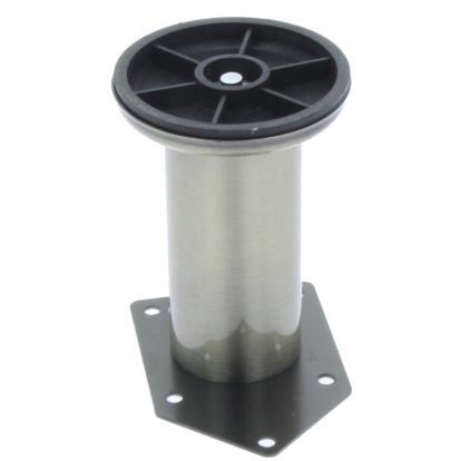 Picior sofa Leto rotund reglabil din otel H100xD42, antic