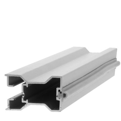 Profil din aluminiu maner cu canal pentru garnitura sticla, sistem PKM80-001, 2.7 ml