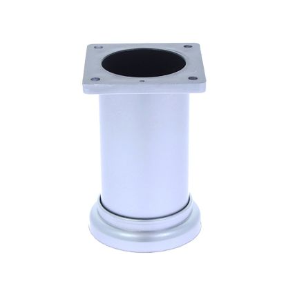 Picior sofa Plato rotund reglabil din plastic H80xD50, satinat