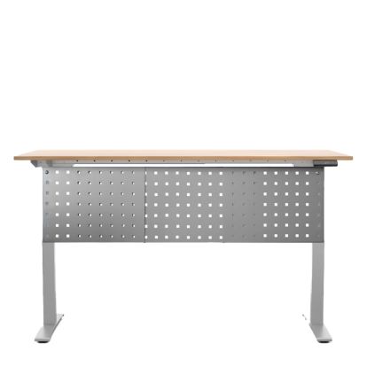 Panou extensibil Madsen perforat pentru picior birou, satinat