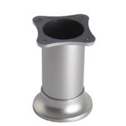 Picior sofa Trend rotund reglabil din plastic H100xD45, satinat (4 buc)