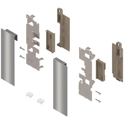 Suport front extragere interioara LEGRABOX ZI7.2CI0 cu element insertie stanga+dreapta, inaltime C, inox