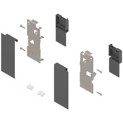 Suport front sertar interior LEGRABOX ZI7.0KS0 stanga+dreapta, inaltime K, nichel