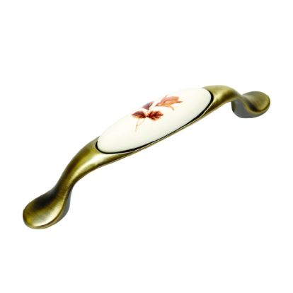 Maner din zamac cu ceramica Gustav 96 mm, antic