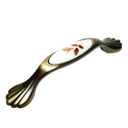 Maner din zamac cu ceramica Elman 96 mm, antic