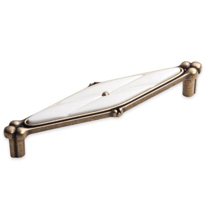 Maner din zamac cu ceramica Cebi Finian 128 mm, antic