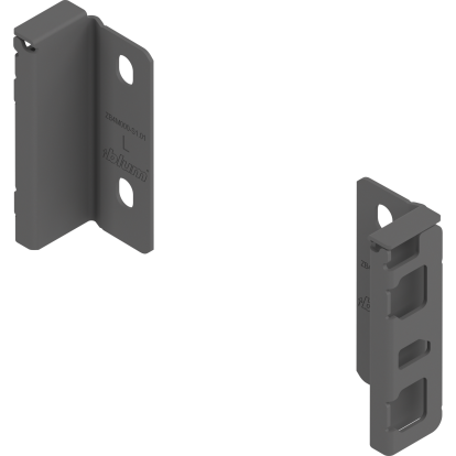 Suport spate sertar MERIVOBOX ZB4M000S MP, stanga+dreapta, gri