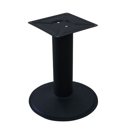 Picior central Goliath din otel cu baza rotunda H720xD168, negru