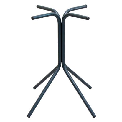 Picior central Quadro din otel cu baza 4 brate H720, negru