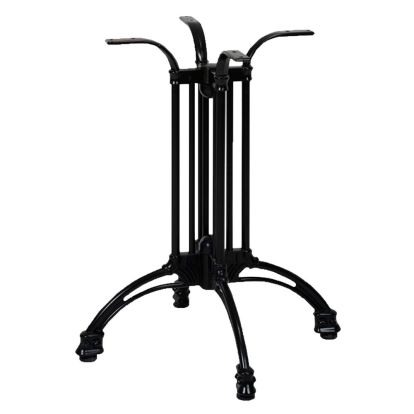 Picior central Spider din aluminiu cu baza 4 brate H710, negru