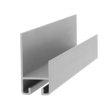 Profil din aluminiu inferior pentru sticla sistem PKM80-001, 3 ml