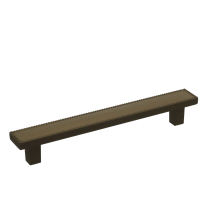 Buton din zamac Marellis Chanet 128 mm, maro velvet