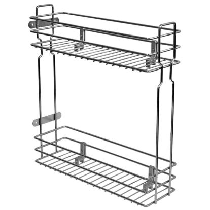 Cos Jolly 100x450, culisare laterala, extragere partiala SINCRON, corp de 200 mm, crom