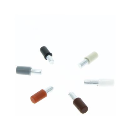 Suport din metal cu manson din plastic pentru polita, cires (100 buc)