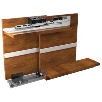 Sistem de glisare KLS100G cu reglaj pentru 2 usi