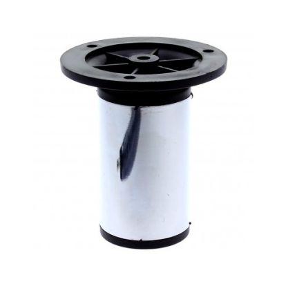 Picior sofa Urano rotund reglabil din otel H70xD50, crom (4 buc)