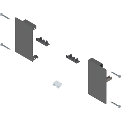 Suport front sertar interior MERIVOBOX ZI4.0MS1 stanga+dreapta, inaltime M, gri