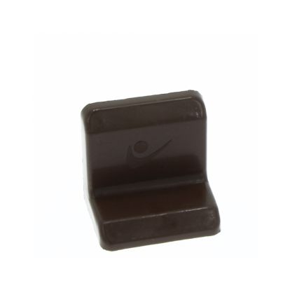 Demontabil din metal tip L cu masca din plastic, maro (10 buc)