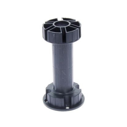 Picior bucatarie Italia reglabil din plastic H120, negru (4 buc)