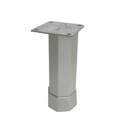 Picior sofa Octa octogonal reglabil din aluminiu H50x40