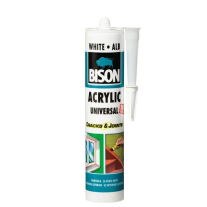 SILICON ACRILIC BISON 300 ML, ALB